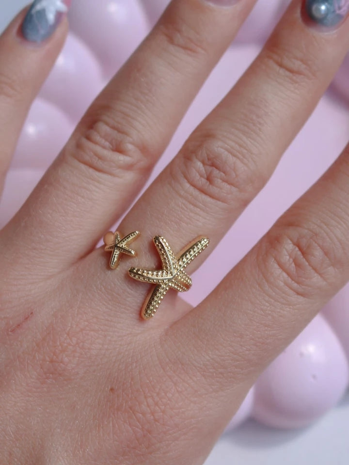Double Starfish Ring
