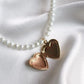 Heart Pearl Souvenir Necklace