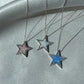 Opal Stone Star 925 Silver Necklace