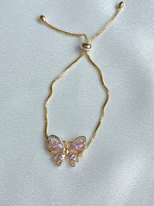 Forever Butterfly Bracelet with Adjustable