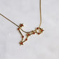 Zodiac Sign Star Map Birth Month Stone Necklace