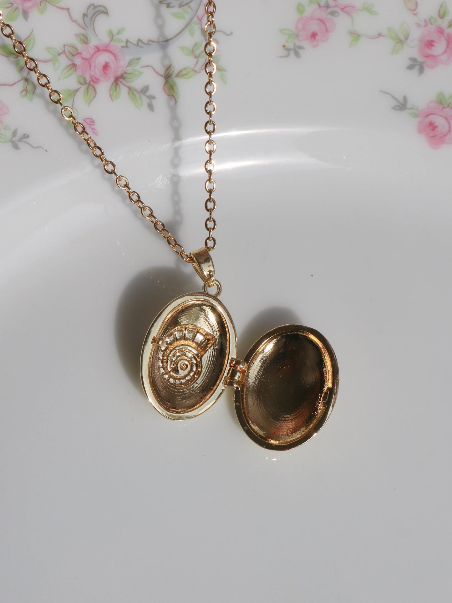 Blue - White Ursula Personalized Photo Locket Necklace