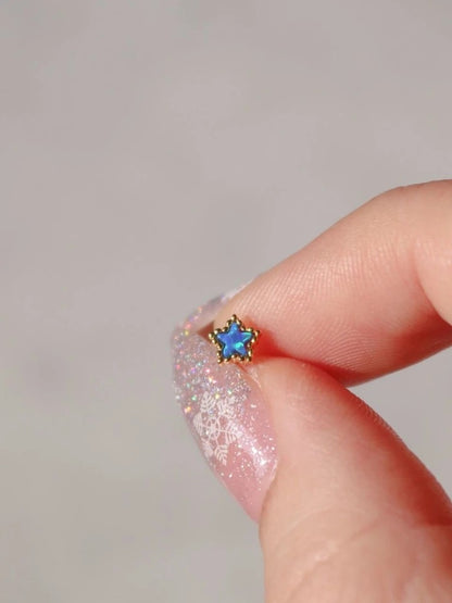 Opal Heart And Star Piercing Quantity