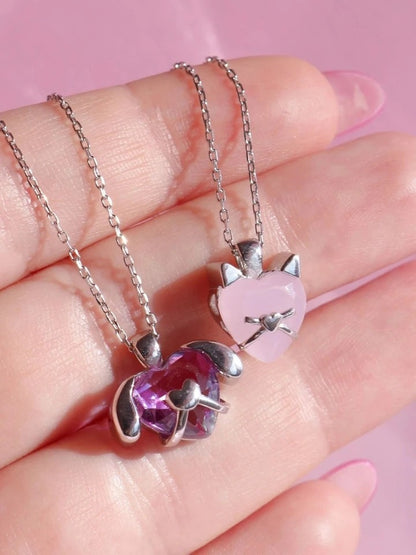 Cat And Dog Lover 925 Silver Set