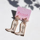 Bride Cowboy Boots Earrings