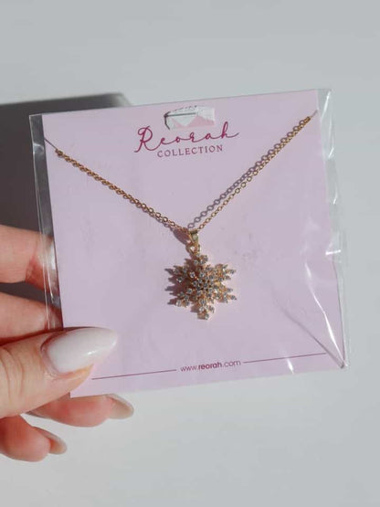 Snowflake Fidget Steel Necklace