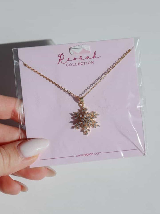 Snowflake Fidget Steel Necklace