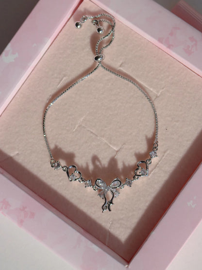 Crystal Ribbon Elevator Bracelet