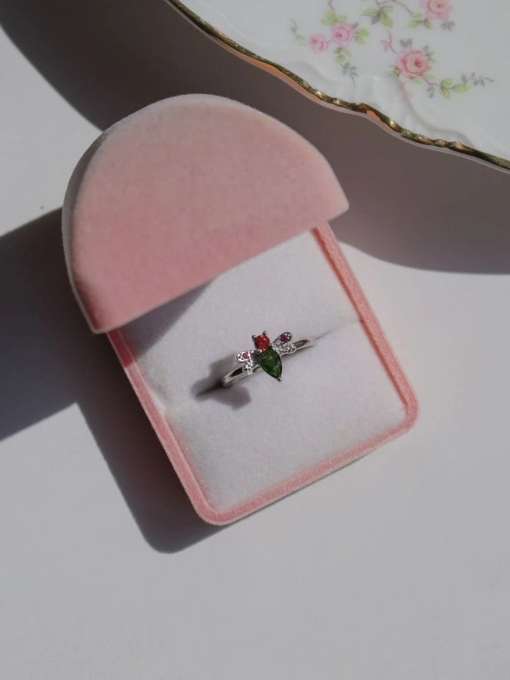 Green Bee Ring