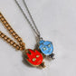 Fire And Water Necklaces Couple