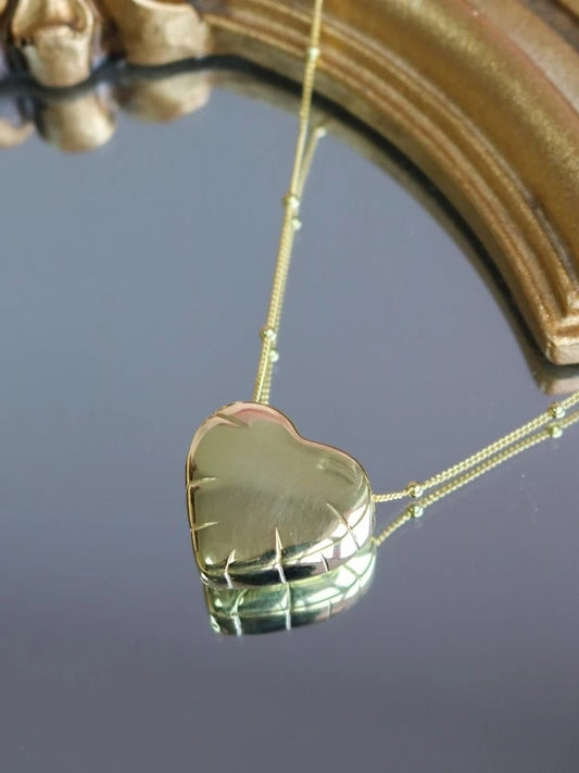 Balloon Heart Necklace 925 Silver