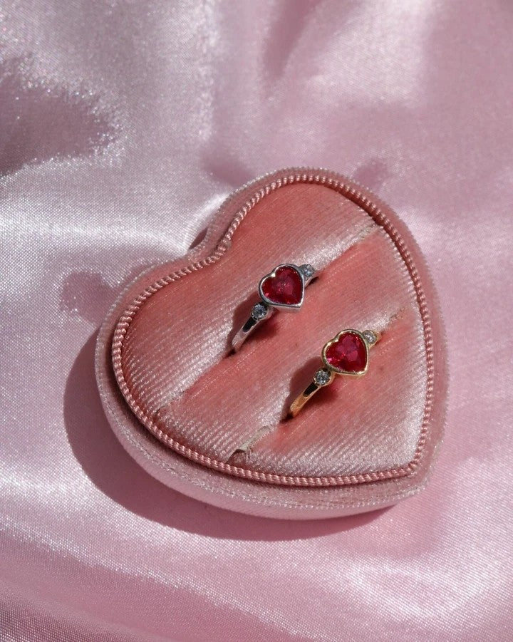 Minimal Heart 925 Silver Ring