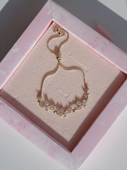 White Wing Crystal Elevator Bracelet