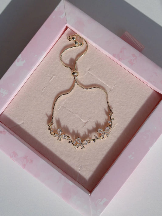 White Wing Crystal Elevator Bracelet