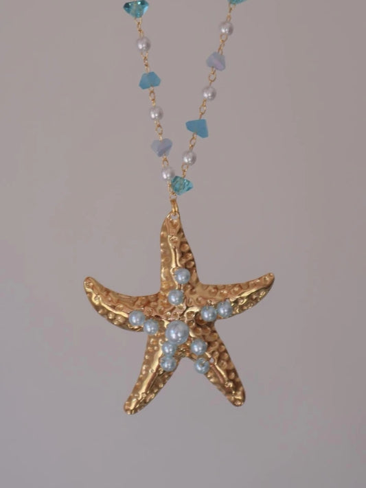 Pearly Starfish Necklace