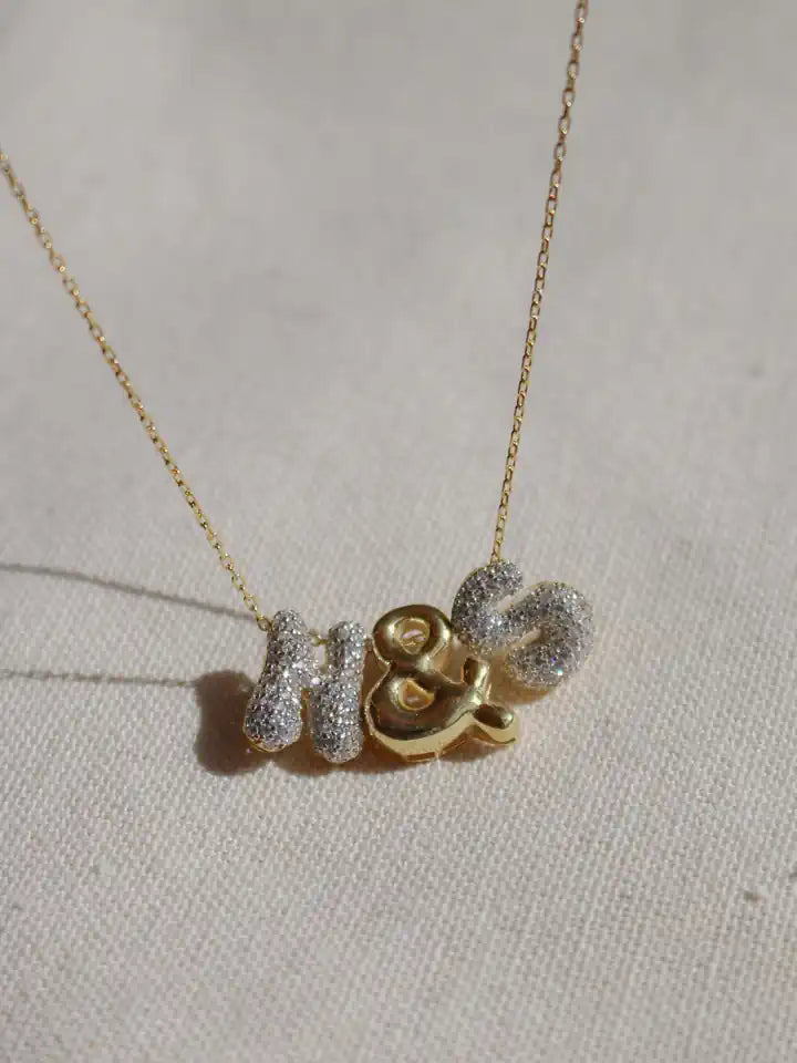 You & Me Personalized 925 Silver Necklace