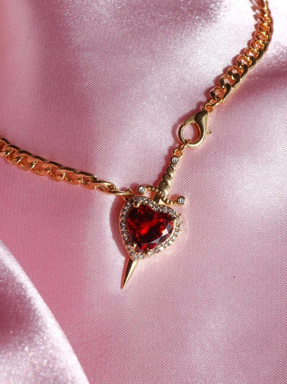 Snow White And The Huntsman Heart Sword Necklace