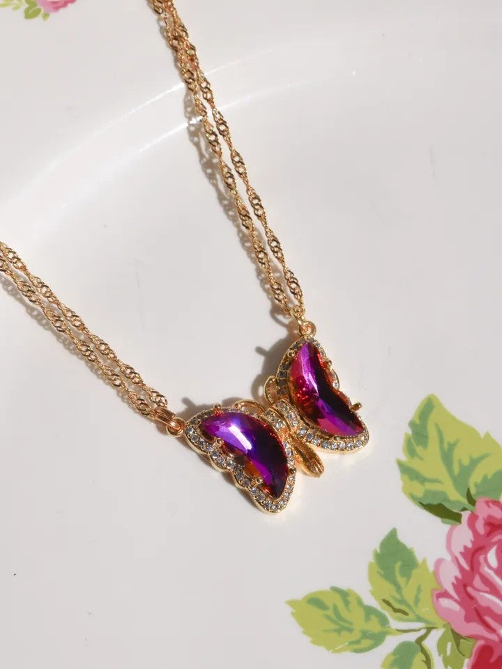 Dreamy Magnetic Butterfly Necklace
