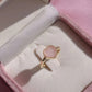 Light Pink Heart 925 Silver Ring
