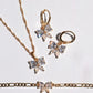 Perfect Ribbon Necklace - Earrings - Bracelet Set
