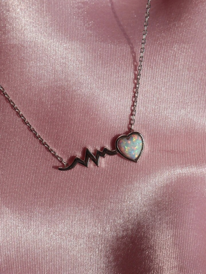 Heartbeat Necklace 925 Silver