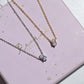 Minimal Stone Spark 925 Silver Necklace