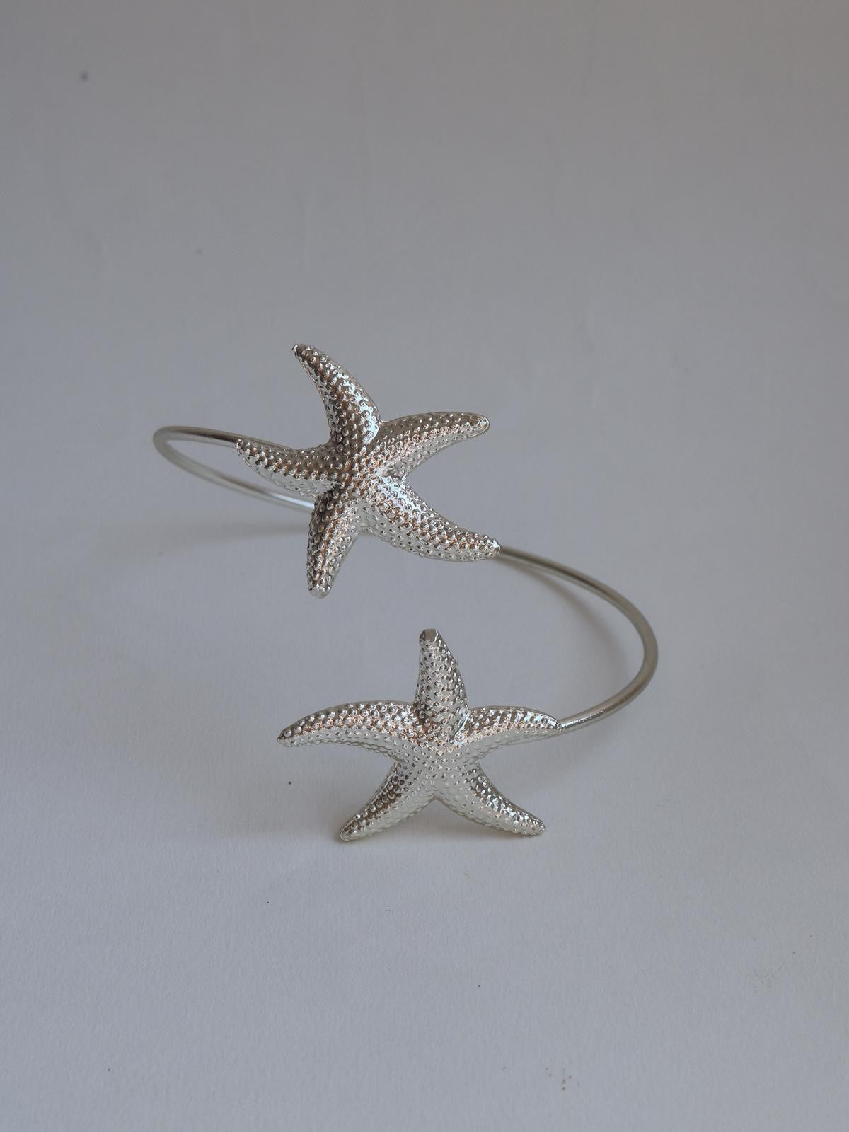 Golden Starfish Cuff Bracelet