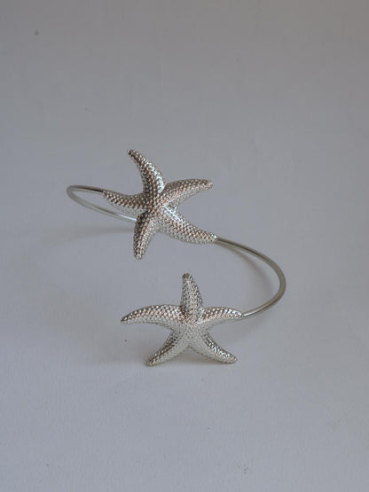 Golden Starfish Cuff Bracelet