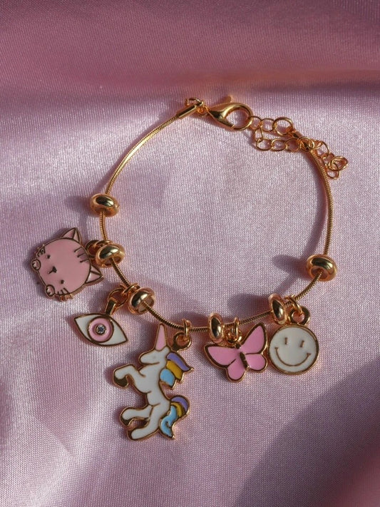 Pastel Unicorn Charm Bracelet