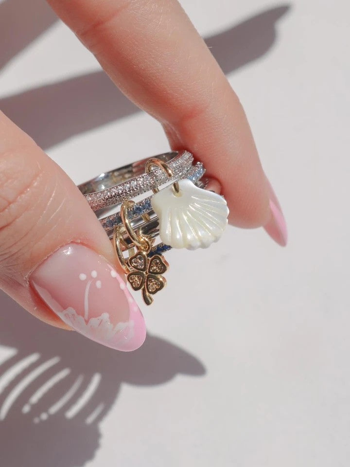 Blue Velorien Charm Ring 16 / L Size