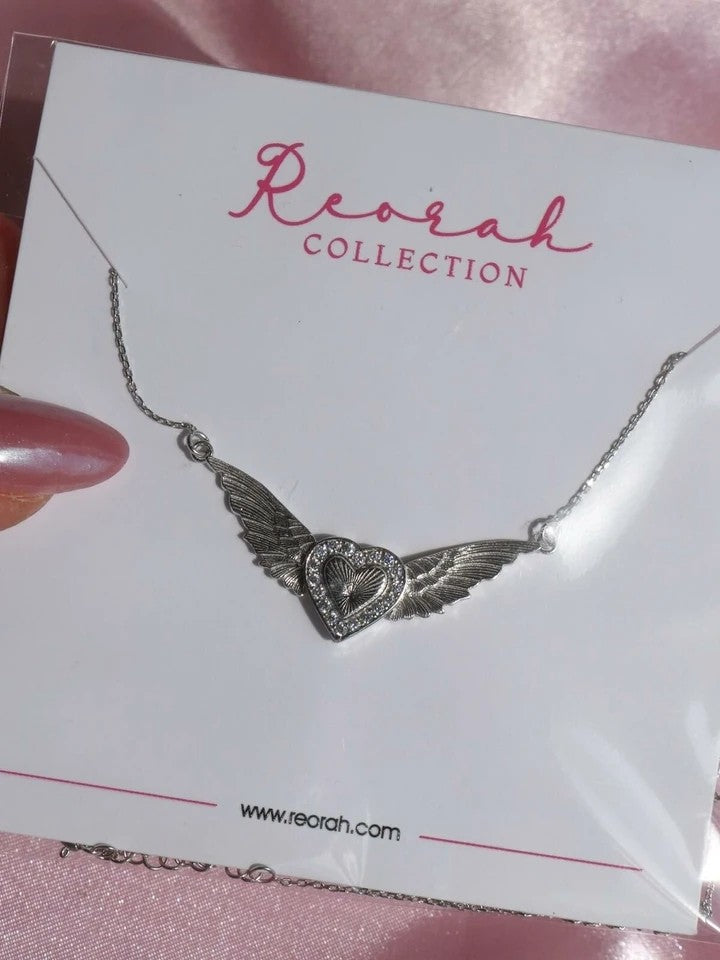 Flying Heart 925 Silver Necklace