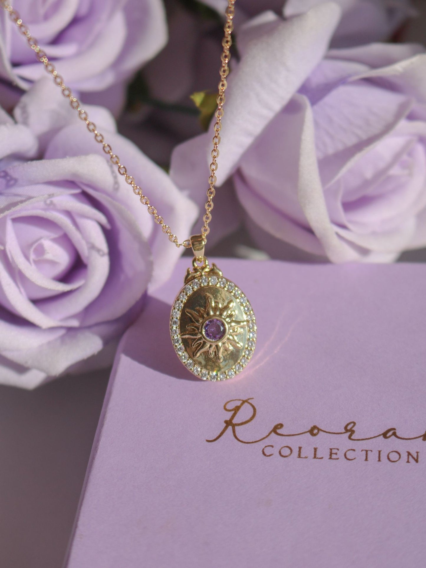 Rapunzel Sun Personalized Photo Steel Necklace