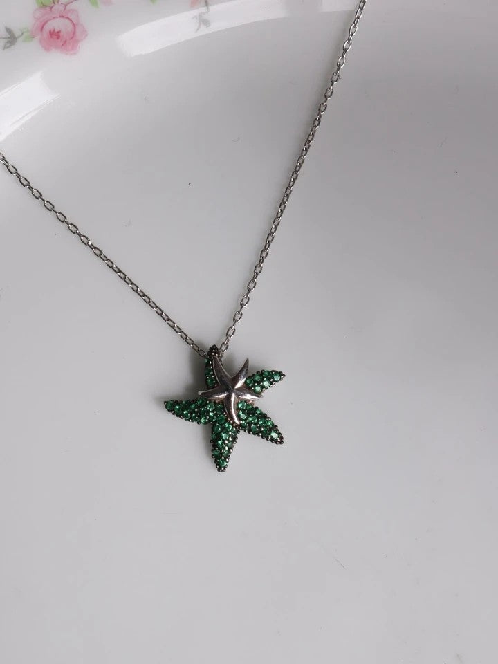 Starfish 925 Silver Necklace