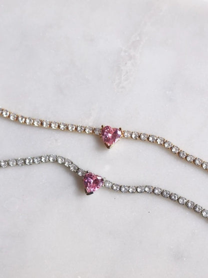 Pink Princess Choker Earring Ring Set