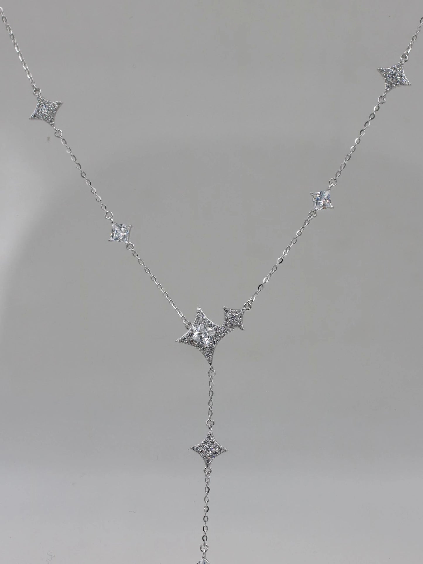 Lumina Glow 925 Silver Y Necklace