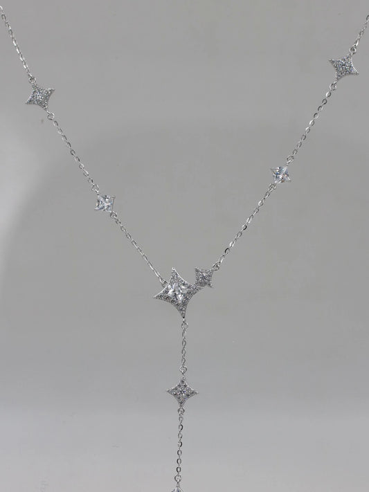Lumina Glow 925 Silver Y Necklace