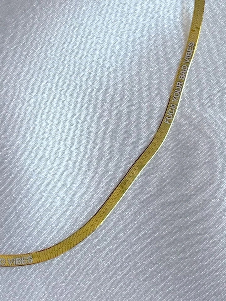 Personalizable Flat 925 Silver Necklace