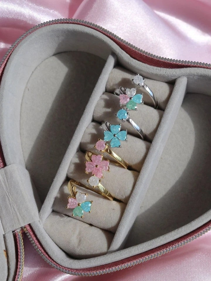 Four Leaf Clover Ring 925 Silver