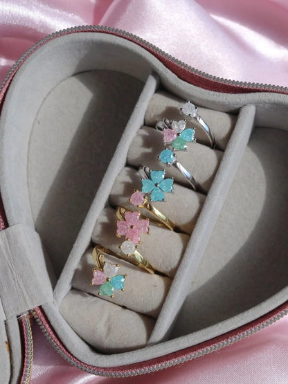 Four Leaf Clover Ring 925 Silver