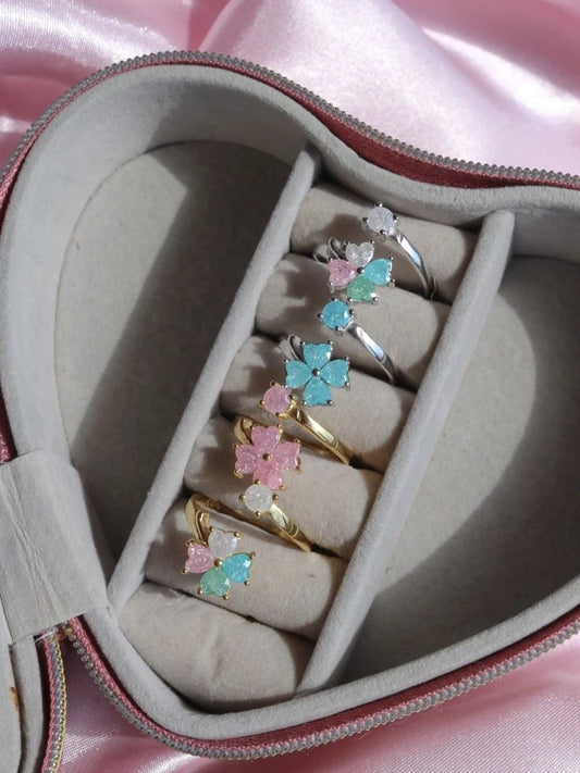 Four Leaf Clover Ring 925 Silver