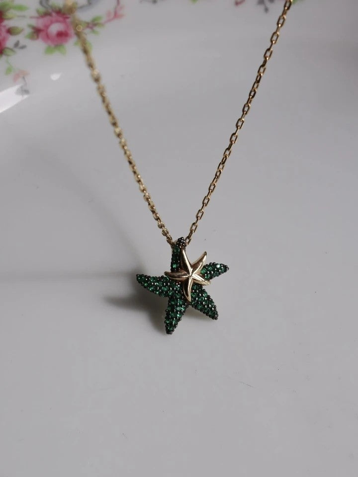 Starfish 925 Silver Necklace