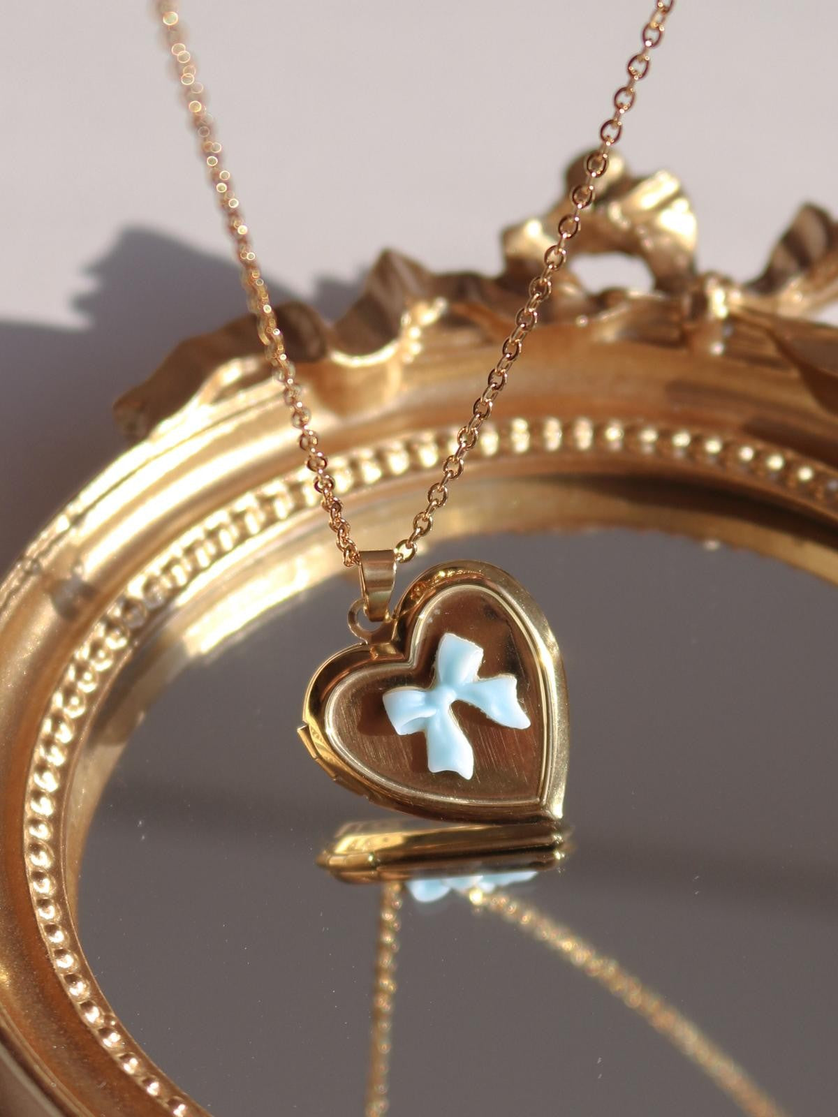 Princess Pauper Butterfly Personalized Photo Locket Necklace