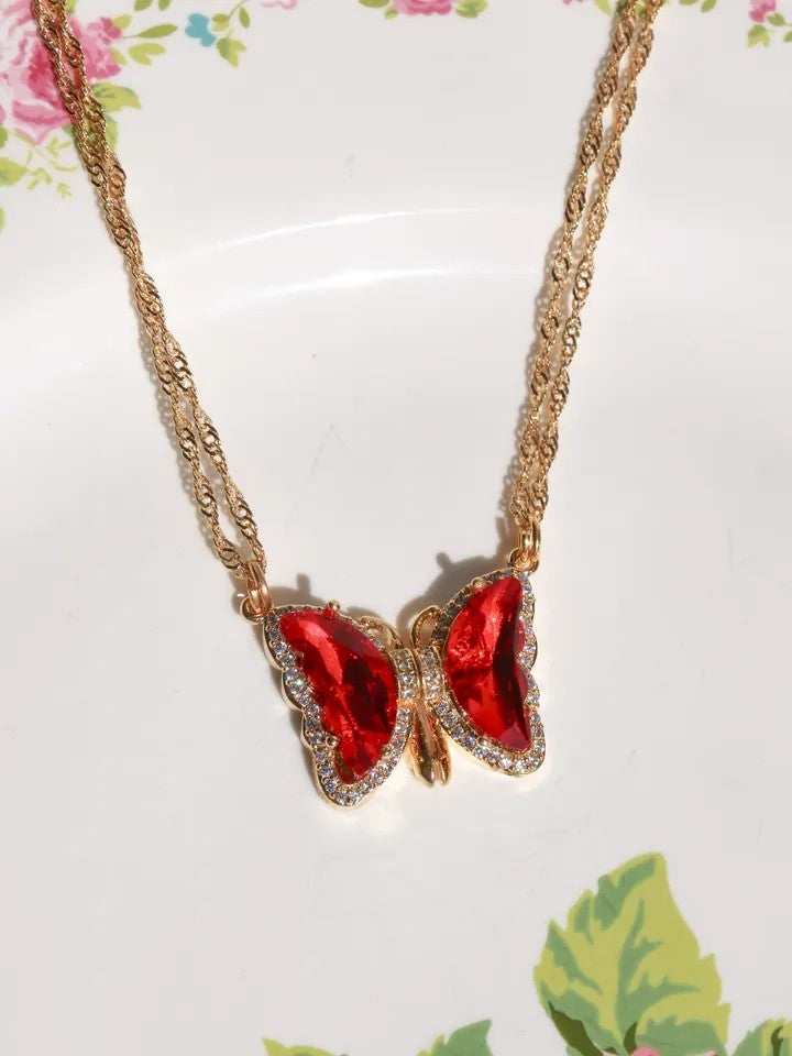 Dreamy Magnetic Butterfly Necklace