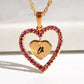 Heart In A Heart Necklace