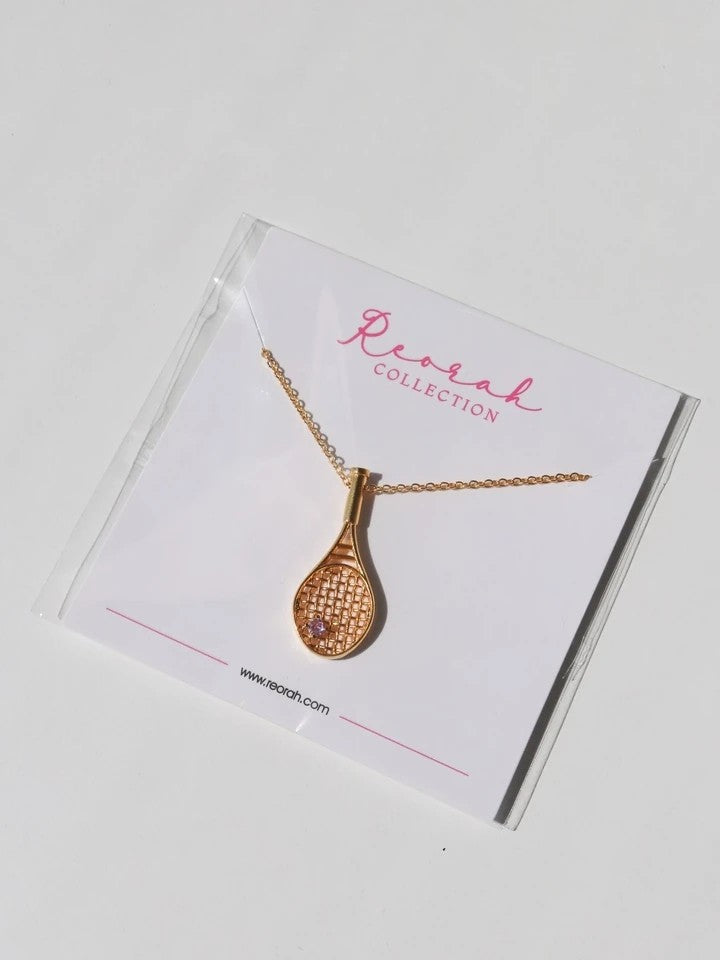 Tennis Racket Necklace