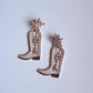 Bride Cowboy Boots Earrings