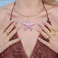 Pink Starfish Necklace