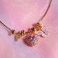 Royal Heart Charm Necklace