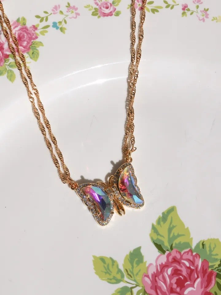Dreamy Magnetic Butterfly Necklace
