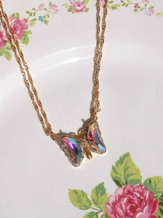 Dreamy Magnetic Butterfly Necklace